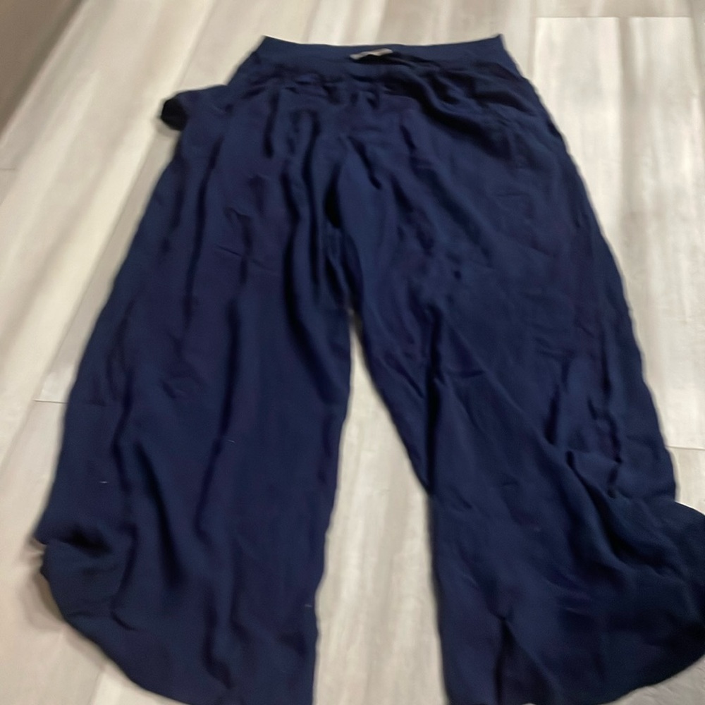 Navy blue medium loose flowy pants like new